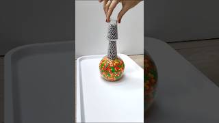 Tower of Plastic and Steel Beads Oddly Satisfying satisfying satisfyingvideo war shorts short [upl. by Anialem343]