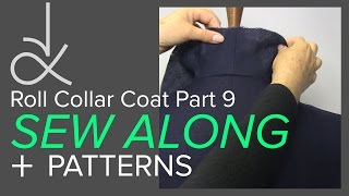 Sewing a Coat A Sew Along Part 9 Joining the Front to the Back [upl. by Eelyr]