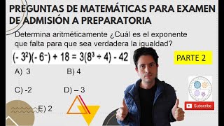 Guía de matemáticas para examen de admisión a preparatoria [upl. by Catton]