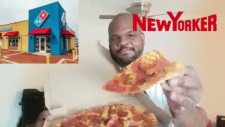 Dominos New York Style Pizza MalcolmRichmondVlog [upl. by Romeyn511]