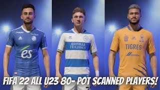 FIFA 22  All u23 players with 80 Potential and real face Pt 2 [upl. by Nageam]