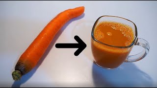 COMMENT FAIRE DU JUS DE CAROTTE SANS CENTRIFUGEUSE [upl. by Katlin150]