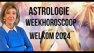 ASTROLOGIE WEEKHOROSCOOP 30 DECEMBER 2023 TOT 6 JANUARI 2024 UURHOEKHOROSCOOP 1 JANUARI 2024 [upl. by Yrailih]