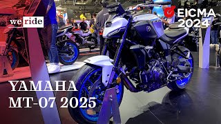 Yamaha MT07 2025  LIVE da EICMA 2024 [upl. by Richelle]