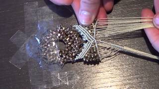 TUTORIAL bracciale con modulo bucaneve e macramè parte 2 [upl. by Meneau]