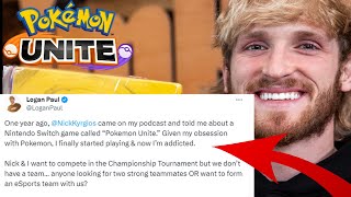 LOGAN PAUL IS JOINING POKEMON UNITE ERM [upl. by Taber157]