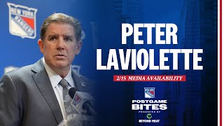 NYR vs MTL Peter Laviolette Postgame Media Availability  February 15 2024 [upl. by Derwon]