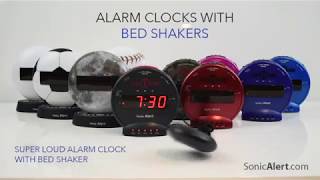 Sonic Glow Super Loud Recordable Alarm Clock with Bed Shaker [upl. by Roselane]