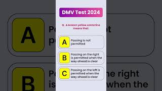 written test for driving license 2024  DMV Permit Test dmv shorts [upl. by Malkah]