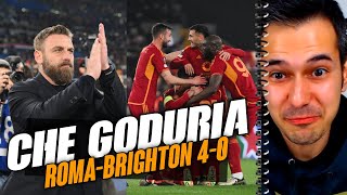 Che GODURIA la Roma di De Rossi 🥳 RomaBrighton 40 [upl. by Napier]