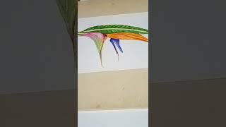 Bird Of Paradise Flower Botanical Watercolour Floral For My Livingroom Wall watercolorflowers [upl. by Neivad511]