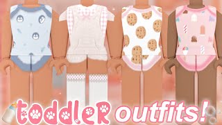 Aesthetic TODDLER BABY OUTFITS WITH CODES  LINKS  ROBLOX BLOXBURG BERRY AVENUE BROOKHAVEN [upl. by Analaf]