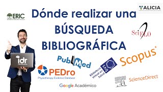 Dónde realizar una Búsqueda Bibliográfica [upl. by Leziar]