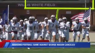 Roanoke College football game against George Mason canceled [upl. by Constancia]