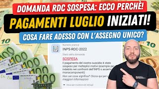 💶 PAGAMENTI Reddito di cittadinanza Luglio Domande sospese Ecco perchè [upl. by Haslam525]