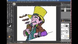 New GMIC filter Autofill lineart to help colorizing comics [upl. by Ruperto]