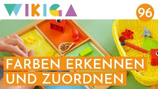 FARBEN ERKENNEN UND ZUORDNEN  WIKIGA  Wie im Kindergarten [upl. by Hiroshi103]