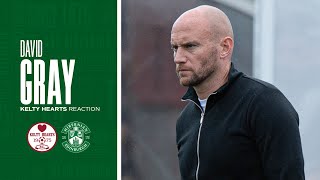 Kelty Hearts 1 Hibernian 0  David Grays Reaction  Premier Sports Cup [upl. by Ahcas920]