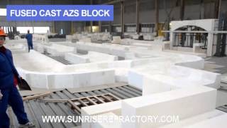 Processing workshop of fused cast azs block [upl. by Nottarts]