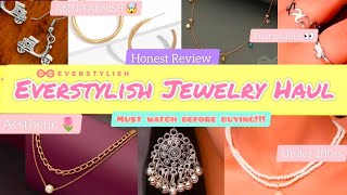 Everstylish Pinteresty jewellery from Instagram under 200rs🌷💍💸 review  haul  Anti Tarnish [upl. by Ryle]