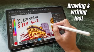 S Pen Gen 2 with Blackview Tab 18 drawing and writing test [upl. by Lek]