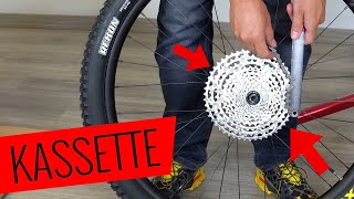 SHIMANO 12fach KASSETTE  WECHSELMONTAGE Tutorial  Fahrradorg [upl. by Wan407]