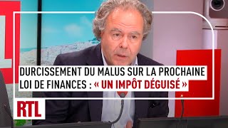 Durcissement du malus sur la prochaine loi de finances  quotCest un impôt déguiséquot [upl. by Adeuga]