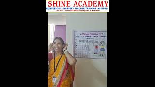 Montessori Teacher Training  Shine Academy Appreciates our Student MrsYogambals presentation [upl. by Orlina]