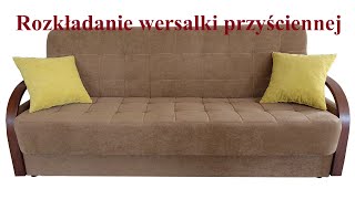 Wersalka przyścienna  sposób rozkładania wersalki przyściennej [upl. by Isac]