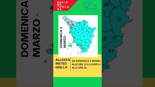 ALLERTA METEO GIALLA  TOSCANA  3  4 MARZO [upl. by Labannah]