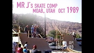 19891007 mr j skate ramp comp moab utah 1989 [upl. by Otipaga668]