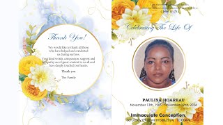 Celebrating The Life Of Paulina Hoareau [upl. by Vinnie410]