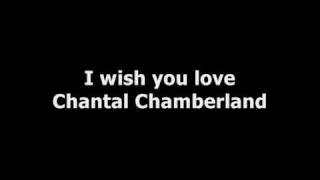 Chantal Chamberland  I wish you love [upl. by Ardnasirk]