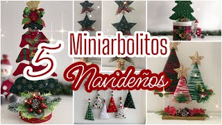 Manualidades NAVIDADES  MINIARBOLITOS Navideños  DIY Christmas tree Artesanato Natalino [upl. by Ondine]