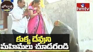 కుక్క దేవుని మహిమలు చూడరండి  Prayers To Dog Statue  Mortha  Jordar News  Telugu News  hmtv [upl. by Adnylam]