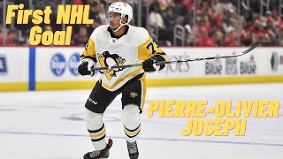 PierreOlivier Joseph 73 Pittsburgh Penguins first NHL goal Feb 6 2021 [upl. by Auos]