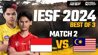 INDONESIA vs MALAYSIA  MATCH 2  GROUP STAGE  IESF ASIA REGIONAL QUALIFIERS 2024 [upl. by Elonore738]