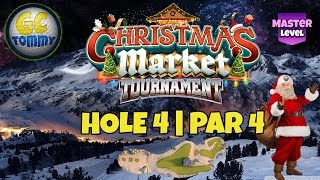 Master QR Hole 4  Par 4 EAGLE  Christmas Market Tournament Golf Clash Guide [upl. by Ativ]