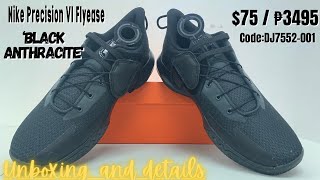 Nike Precision VI FlyEase ‘Black Anthracite unboxing details budgetshoes [upl. by Darren]