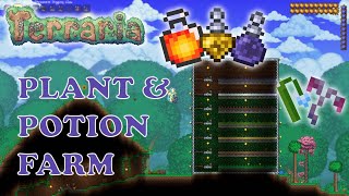 Plant  Potion Farm Guide  Simple and Effective  Terraria [upl. by Keriann]