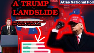 Atlas Intels InDepth Polling Predicts a Trump LANDSLIDE Election Prediction shoutout [upl. by Sinclare222]