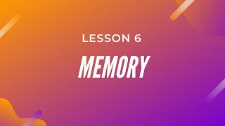 Memory  Cognitive Psychology Lesson  6 [upl. by Corine]