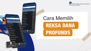 Cara Memilih Reksa Dana ProFunds Pada POEMS ID [upl. by Esmerolda]