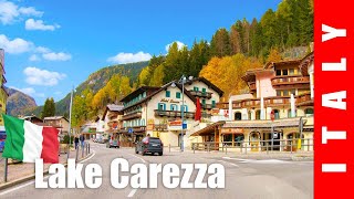 Driving in Italy 4K Dolomites From Canazei to Lake Carezza [upl. by Grobe]