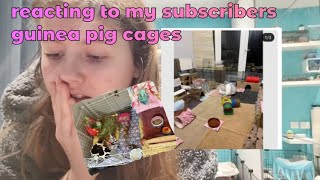 Reacting to YOUR guinea pig cages  KatiesPetHerd [upl. by Ahsyek]