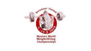 DAY 2 Groups 58 WORLD MASTERS WEIGHTLIFTING CHAMPIONSHIPS Rovaniemi Finland [upl. by Brandtr997]