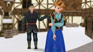 MMD Frozen quotBakaquot Anna and Kristoff funny animated cartoon meme Disney [upl. by Lhok]