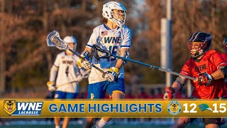 WNE Mens Lacrosse vs Endicott College  3272024 [upl. by Russom]