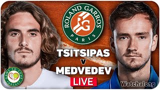 TSITSIPAS vs MEDVEDEV  French Open 2021  LIVE GTL Tennis Watchalong [upl. by Soma809]