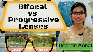 Bifocal Vs Progressive Lens  How To Get Used To Progressive Glasses  Doctor Sonal [upl. by Naggem]